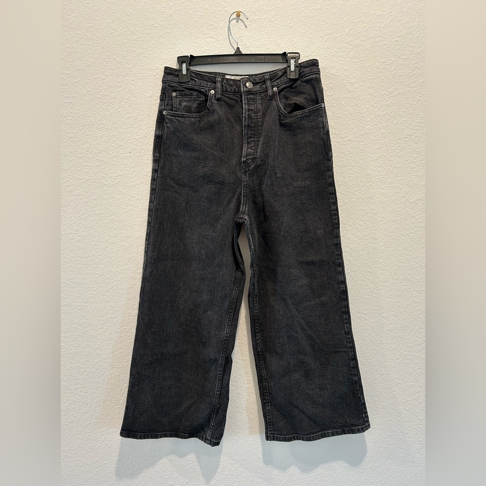 Free People Black Flare & Wide Leg Jeans
